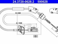 Cablu ambreiaj FIAT PANDA 169 TEXTAR 58006000