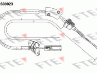 Cablu ambreiaj FIAT Panda 2 FTE FKS09023