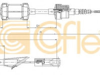 Cablu ambreiaj FIAT PUNTO (176) (1993 - 1999) COFLE 412.10
