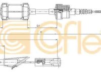 Cablu ambreiaj FIAT PUNTO 176 ADRIAUTO AD110184