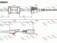 Cablu ambreiaj FIAT PUNTO 176 FTE FKS09018