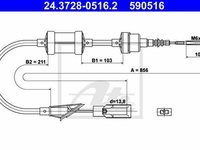 Cablu ambreiaj FIAT PUNTO 176 TEXTAR 58005500