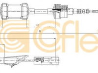 Cablu ambreiaj FIAT PUNTO Cabriolet (176C) (1994 - 2000) COFLE 412.10