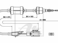 Cablu ambreiaj FIAT PUNTO Cabriolet 176C TEXTAR 58005500 PieseDeTop