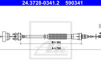 Cablu ambreiaj FIAT SCUDO caroserie (220L) (1996 - 2006) ATE 24.3728-0341.2 piesa NOUA