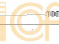 Cablu ambreiaj FIAT SCUDO caroserie (220L) (1996 - 2006) COFLE 11.3925