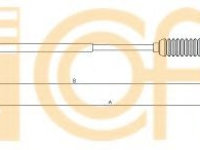 Cablu ambreiaj FIAT SCUDO caroserie (220L) (1996 - 2006) COFLE 11.3924 piesa NOUA