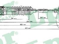 Cablu ambreiaj FIAT SCUDO Combinato 220P LPR C0241C