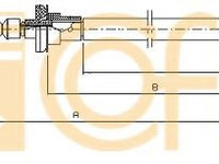 Cablu ambreiaj FIAT SEICENTO / 600 (187) (1998 - 2010) COFLE 1402.03