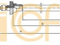 Cablu ambreiaj FIAT SEICENTO / 600 Van (287) (1998 - 2010) COFLE 1402.03