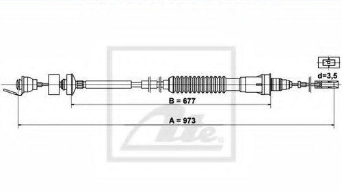 Cablu ambreiaj FIAT ULYSSE (220) (1994 - 2002