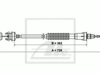 Cablu ambreiaj FIAT ULYSSE 220 ATE 24372803412 PieseDeTop