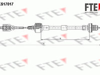 Cablu ambreiaj (FKS17017 FTE) OPEL