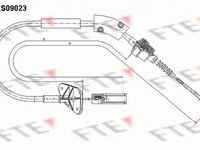 Cablu ambreiaj FORD KA RU8 FTE FKS09023