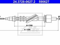 Cablu ambreiaj FORD TRANSIT bus E TEXTAR 58007200