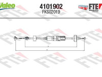 Cablu ambreiaj FTE 4101902