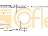Cablu ambreiaj IVECO DAILY I platou / sasiu (1978 - 1999) COFLE 1702.9