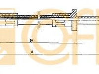 Cablu ambreiaj IVECO DAILY II autobasculanta (1989 - 1999) COFLE 1702.3