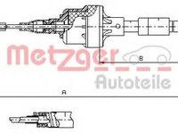 Cablu ambreiaj OPEL ASTRA F (56_, 57_), OPEL ASTRA F Cabriolet (53_B), OPEL ASTRA F hatchback (53_, 54_, 58_, 59_) - METZGER 11.2561