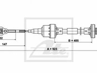 Cablu ambreiaj OPEL ASTRA F 56 57 TEXTAR 58008400 PieseDeTop
