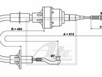 Cablu ambreiaj OPEL ASTRA F Cabriolet 53 B TEXTAR 58007900 PieseDeTop