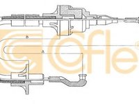 Cablu ambreiaj OPEL ASTRA F Combi (51, 52) (1991 - 1998) COFLE 11.256 piesa NOUA