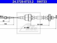 Cablu ambreiaj OPEL ASTRA F Van 55 TEXTAR 58008700