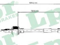 Cablu ambreiaj OPEL COMBO 71 LPR C0128C