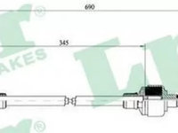 Cablu ambreiaj OPEL CORSA A hatchback 93 94 98 99 LPR C0127C PieseDeTop