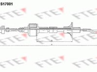 Cablu ambreiaj OPEL CORSA A TR (91_, 92_, 96_, 97_), OPEL CORSA A hatchback (93_, 94_, 98_, 99_), VAUXHALL NOVA hatchback - FTE FKS17001