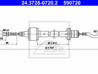 Cablu ambreiaj OPEL CORSA B (73, 78, 79) (1993 - 2002) ATE 24.3728-0720.2 piesa NOUA