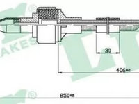 Cablu ambreiaj OPEL CORSA B 73 78 79 LPR C0125C PieseDeTop