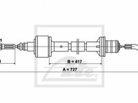 Cablu ambreiaj OPEL CORSA B 73 78 79 TEXTAR 58007700 PieseDeTop