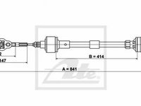 Cablu ambreiaj OPEL CORSA B 73 78 79 TEXTAR 58008600 PieseDeTop