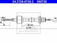 Cablu ambreiaj OPEL CORSA B 73 78 79 TEXTAR 58007700