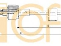 Cablu ambreiaj OPEL CORSA B caroserie 73 COFLE 11.2532