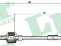 Cablu ambreiaj OPEL TIGRA 95 LPR C0126C PieseDeTop