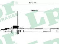 Cablu ambreiaj OPEL TIGRA 95 LPR C0128C PieseDeTop