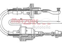 Cablu ambreiaj OPEL VECTRA A (86_, 87_), OPEL VECTRA A hatchback (88_, 89_) - METZGER 11.2551