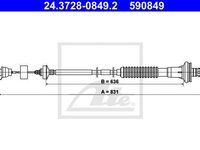 Cablu ambreiaj PEUGEOT 206 CC 2D TEXTAR 58011200