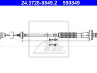Cablu ambreiaj PEUGEOT 206 hatchback (2A/C) (1998 - 2016) ATE 24.3728-0849.2