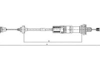 Cablu ambreiaj PEUGEOT 206 hatchback 2A/C TEXTAR 58011000