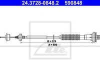 Cablu ambreiaj PEUGEOT 206 limuzina (2007 - 2016) ATE 24.3728-0848.2