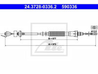 Cablu ambreiaj Peugeot 806 (221), Expert (224), Expert Platou / Sasiu (223), Citroen Evasion (22, U6), Jumpy (U6u), Fiat Scudo Caroserie (220l), Scudo Combinato (220p), Ulysse (220), Lancia Zeta (220), Ate 24372803362