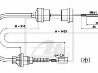 Cablu ambreiaj PEUGEOT BOXER caroserie 230L ATE 24372803352 PieseDeTop