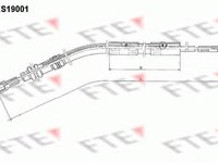 Cablu ambreiaj PORSCHE 911, PORSCHE 911 Targa, PORSCHE 911 Cabriolet - FTE FKS19001