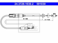 Cablu ambreiaj Renault Laguna 1 (B56, 556) Ate 24372810302