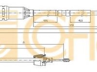 Cablu ambreiaj RENAULT LAGUNA I (B56, 556) (1993 - 2001) COFLE 10.2969 piesa NOUA