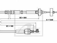 Cablu ambreiaj RENAULT LAGUNA I B56 556 TEXTAR 58013400 PieseDeTop