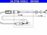 Cablu ambreiaj RENAULT LAGUNA I B56 556 TEXTAR 58013300